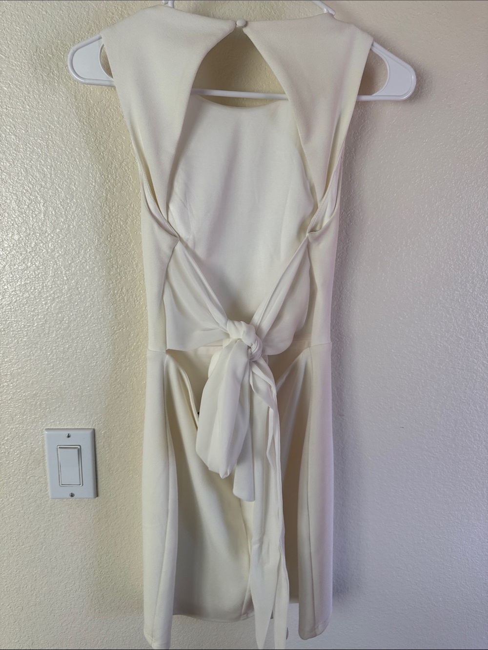 Lulu's White Sleeveless Mini Bodycon Dress - Picture 4 of 5
